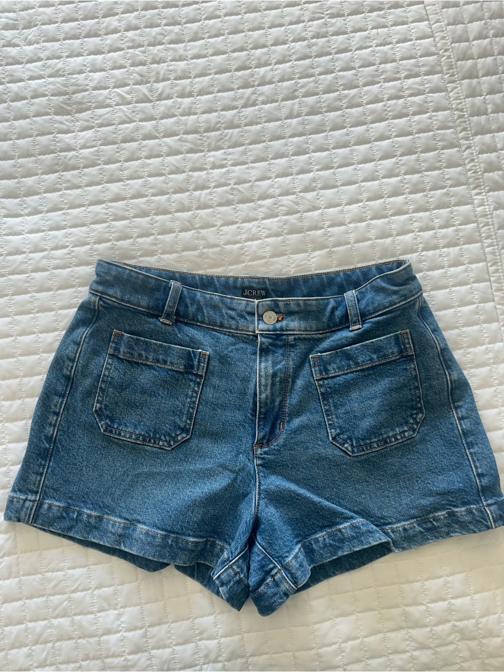 J. Crew Mid-Blue Denim Jean Shorts